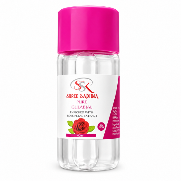 Refreshing natural rose water mist applied on face for glowing skin