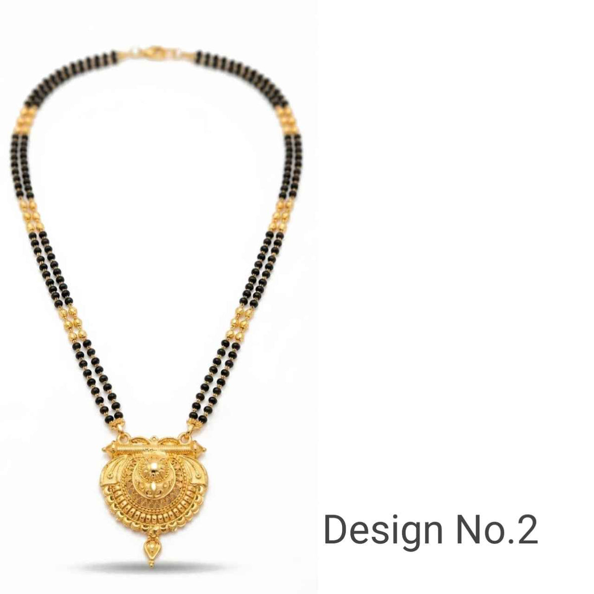 Gold-Plated Designer Mangal Sutra- Long Size- 2 Line