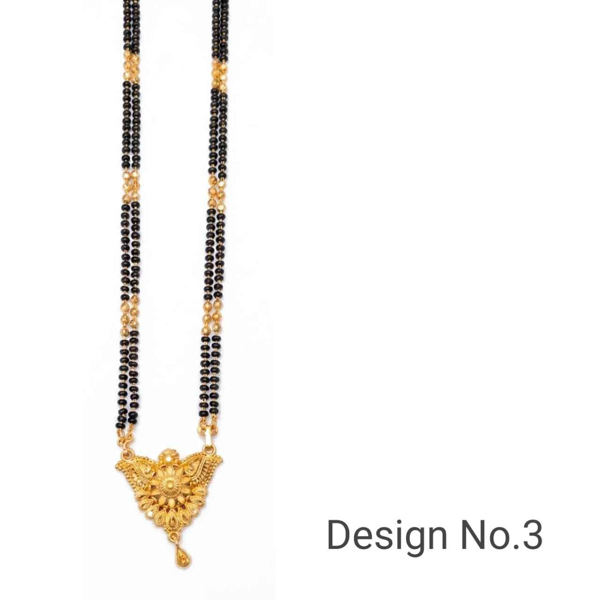 Gold-Plated Designer Mangal Sutra- Long Size- 2 Line