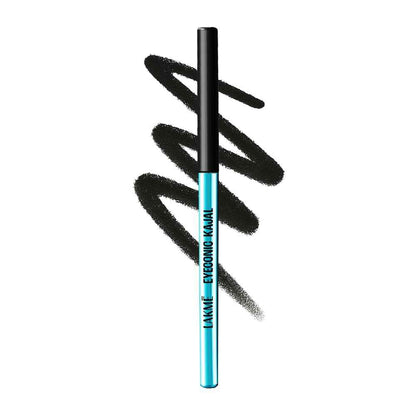Lakme 9-5 Eyeconic Kajal, Deep Black, Smudgeproof and Waterproof that lasts upto 24H