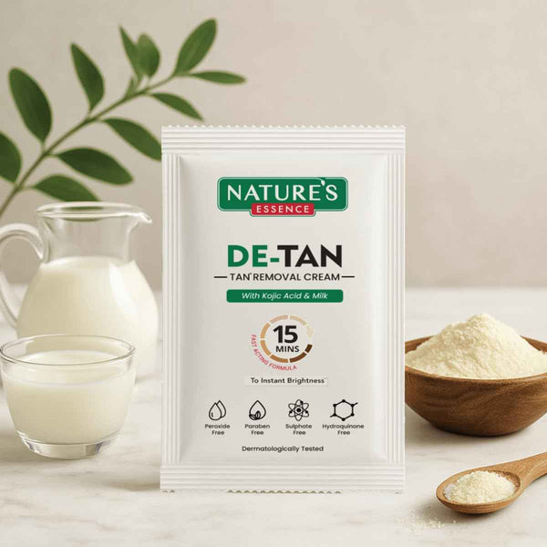 Nature's Essence Detan Pack Enriched With Kojic Acid, Milk, Papaya and Aloevera