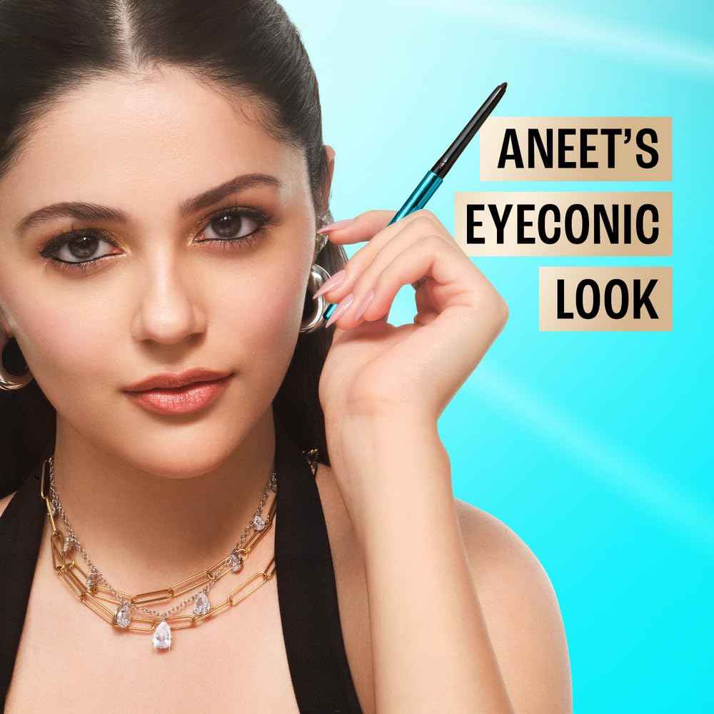 Lakme 9-5 Eyeconic Kajal, Deep Black, Smudgeproof and Waterproof that lasts upto 24H