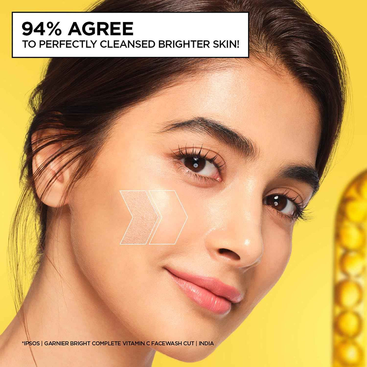 Garnier Skin Naturals, Facewash, Cleansing and Brightening, Bright Complete