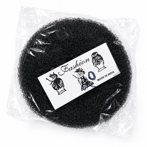 Black Hair Bun Maker Donut (Juda Rubber) for Women- Big Size