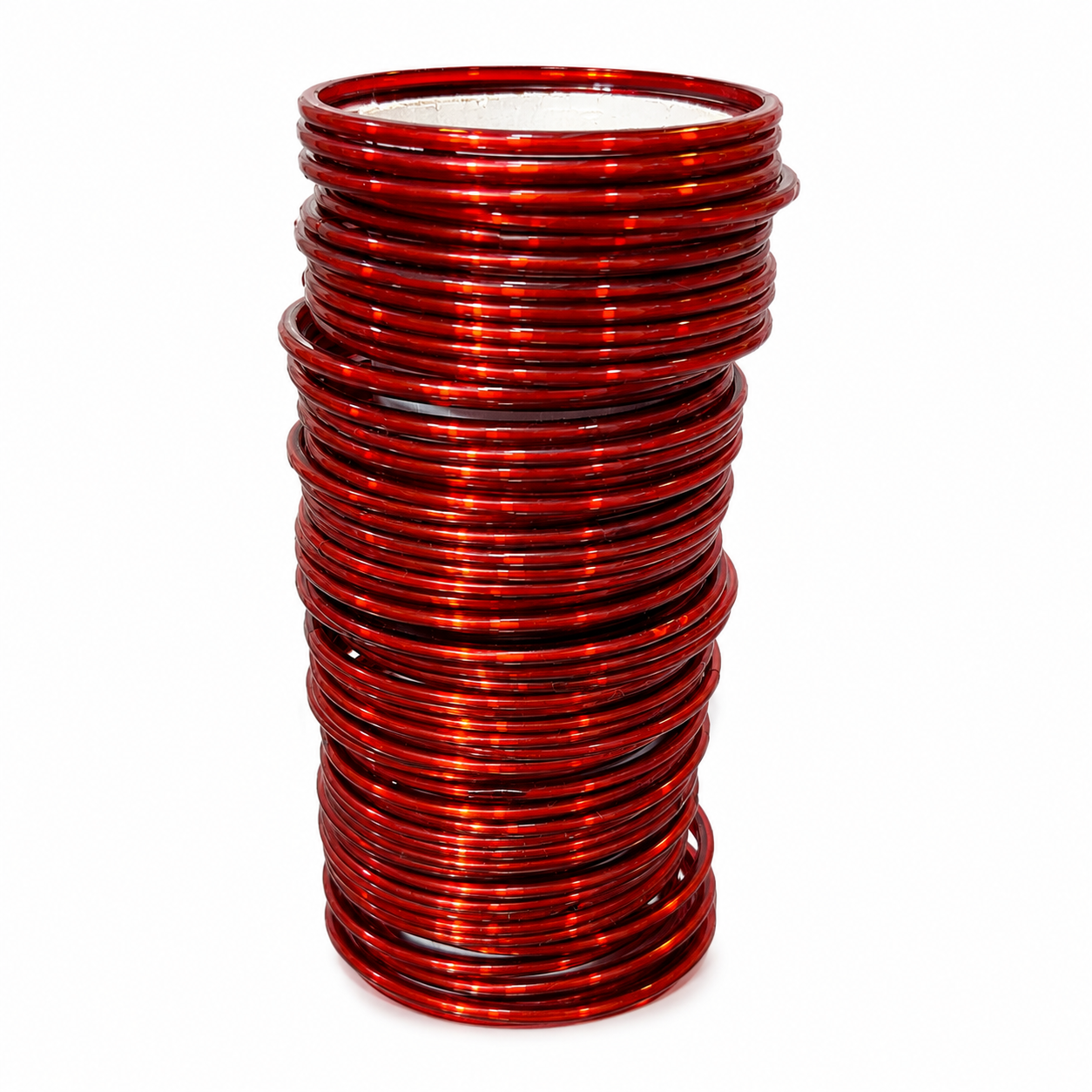 Plain Maroon Glass Bangles Stack –  Indian Kanch ki Chudiyan Set-12pc