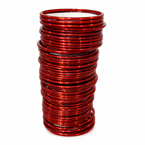 Plain Maroon Glass Bangles Stack –  Indian Kanch ki Chudiyan Set-12pc