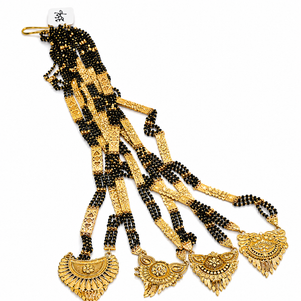 Traditional Black Beads Mangalsutra Necklace for Women