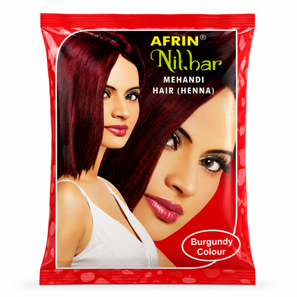 Afrin Nikhar Burgundy Henna Hair Color | Mehendi Hair (Henna)